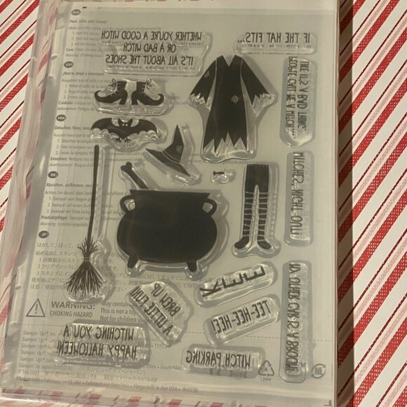 Stampin’ Up Tee Hee Hee Halloween witch stamp set retired - Picture 2 of 2